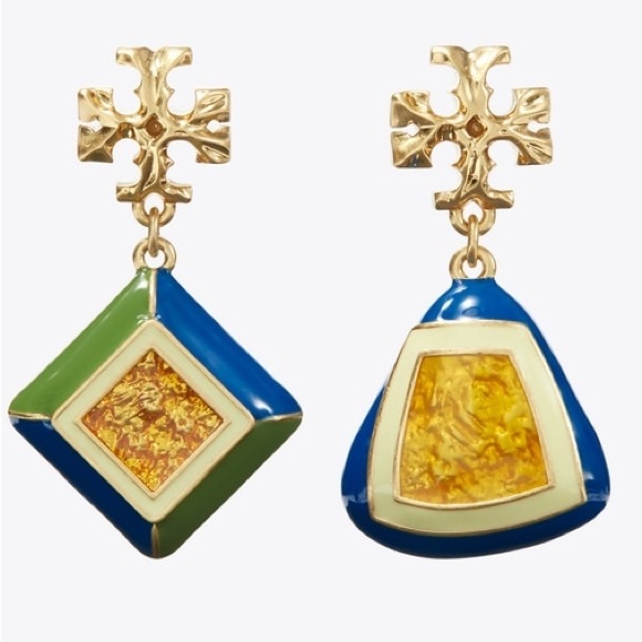 Tory Burch ROXANNE GEO DROP EARRING - Earrings 225$ - Picture 5 of 7
